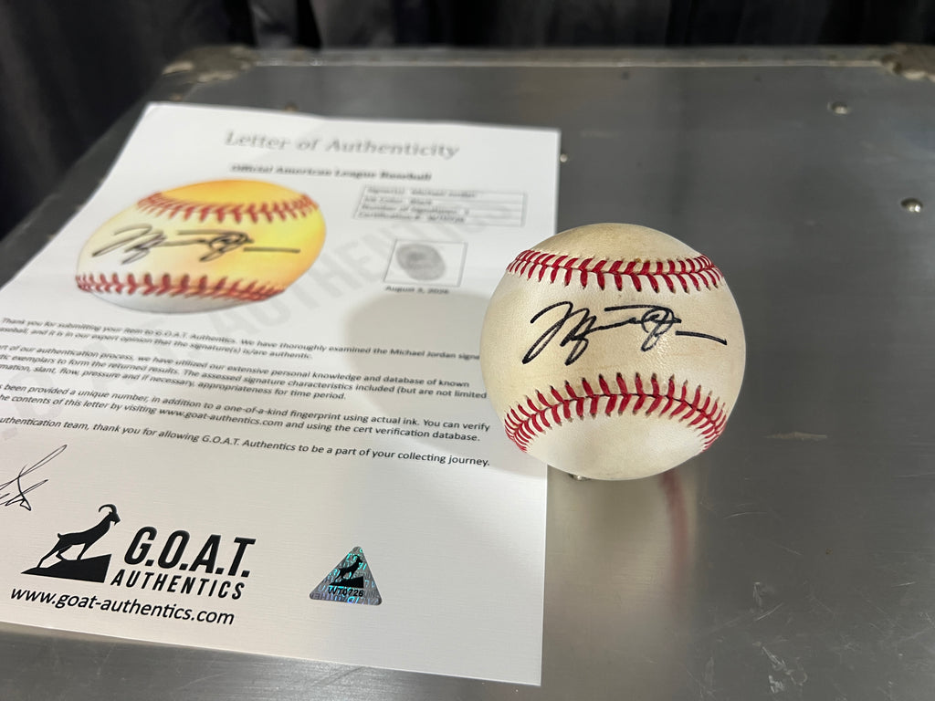Michael Jordan Boldly Signed Baseball with GOAT Authentics LOA