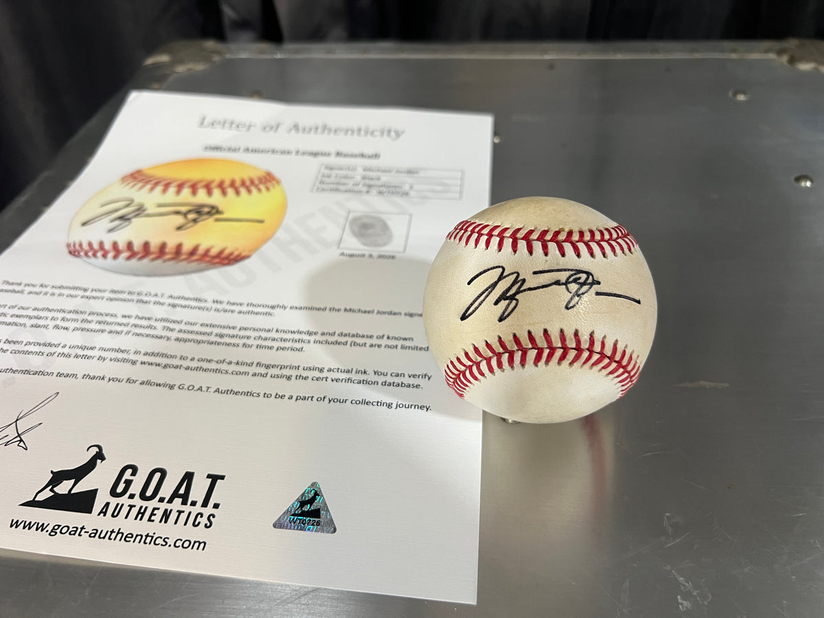 Michael Jordan Boldly Signed Baseball with GOAT Authentics LOA