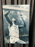 Photo-Matched! Michael Jordan Signed "UNC Cutting Down the Net" 16x24 UDA