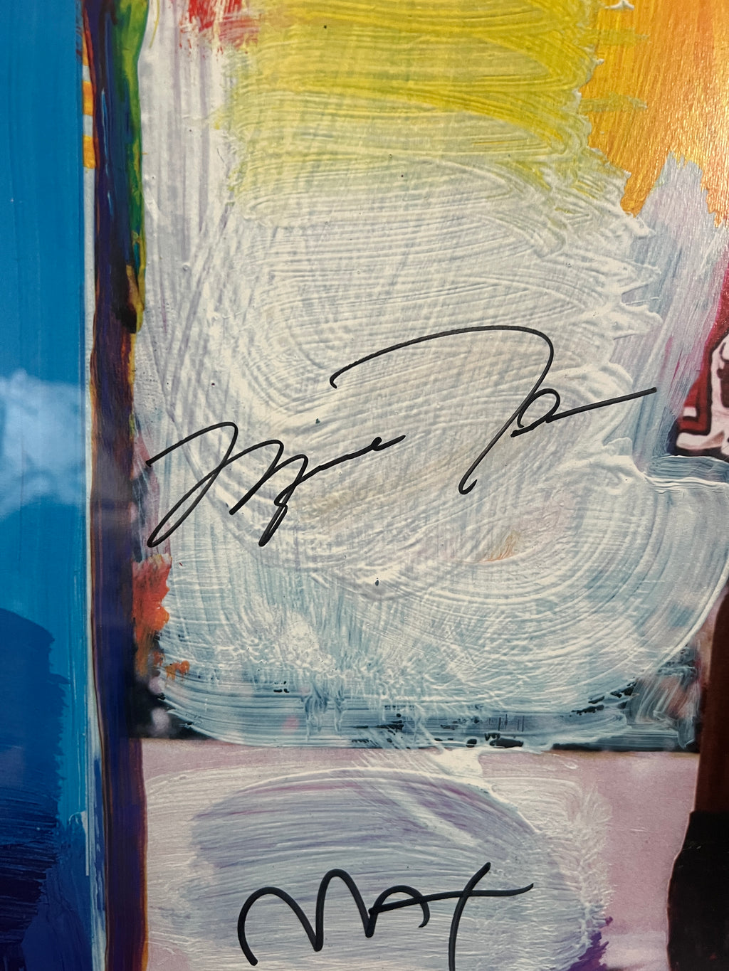HUGE Michael Jordan Limited Edition Peter Max Signed Framed "Farewell Shot" Lithograph /423 circa 1998